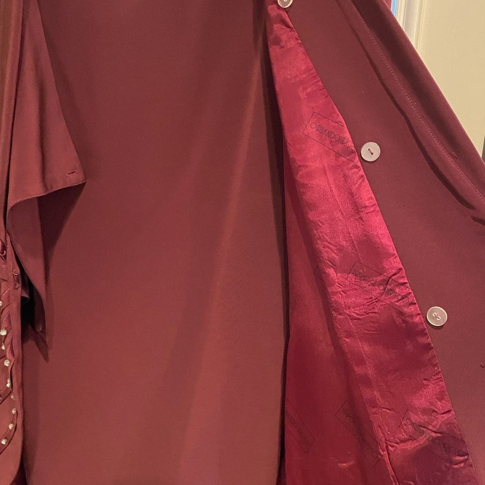 🌻 ORLANDO ROSSI 2pc Women’s Skirt Suit Plus Sz: 26 Vintage“Rare Find” Plum EUC - Picture 8 of 13
